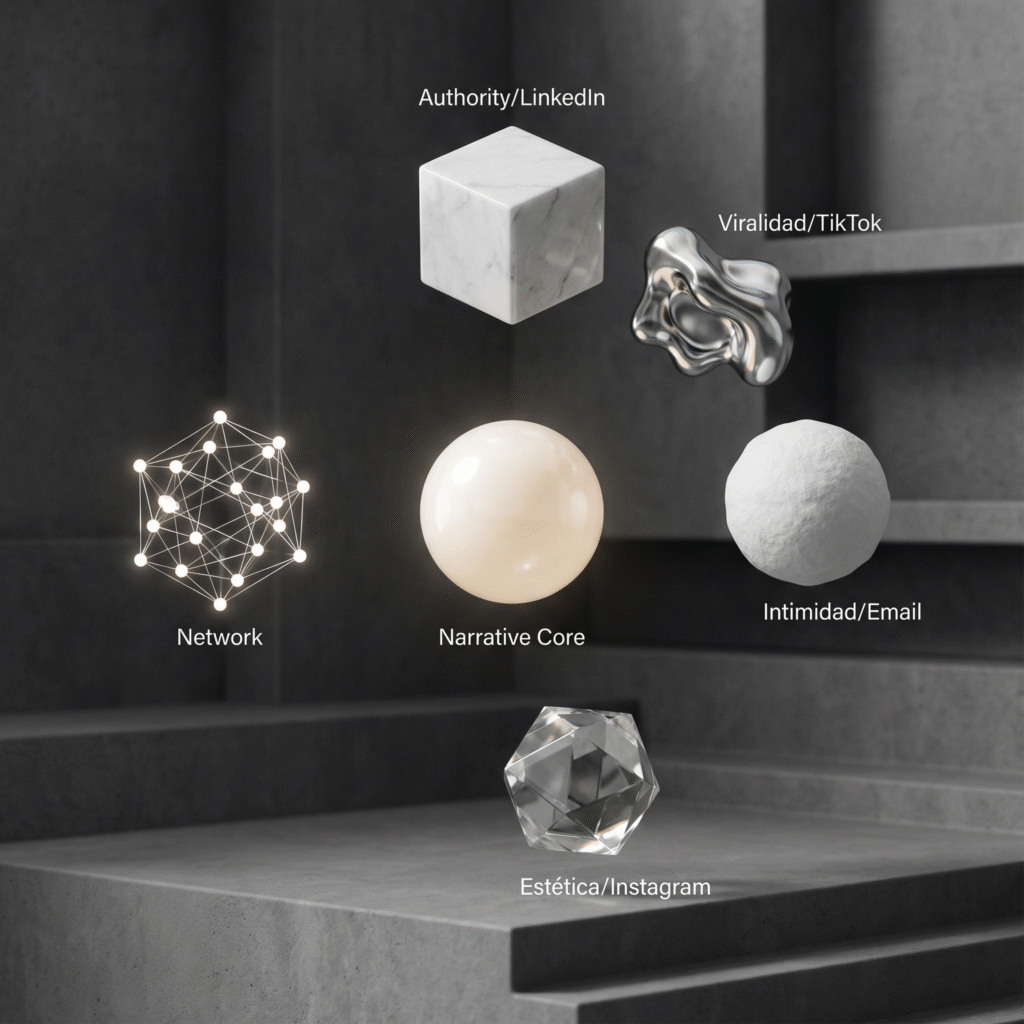 Estrategia de contenidos: Núcleo narrativo y plataformas satélite